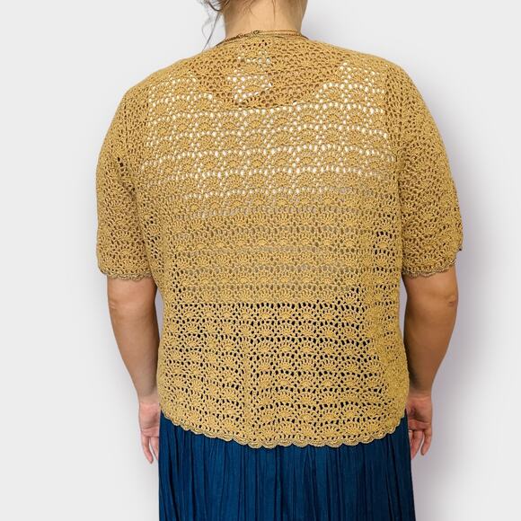 Y2K‎ R&K Gold Crochet Overlay - Picture 7 of 7